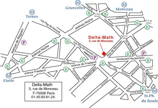 plan d'accès Delta-Math